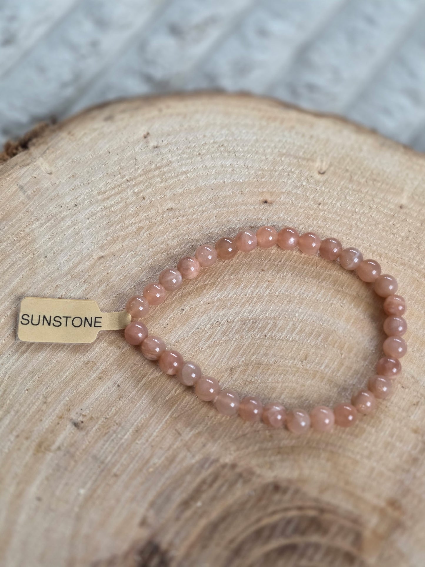 Sunstone Bracelet - 6mm