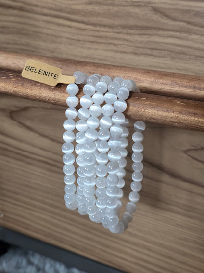 Selenite Bracelet - 6mm