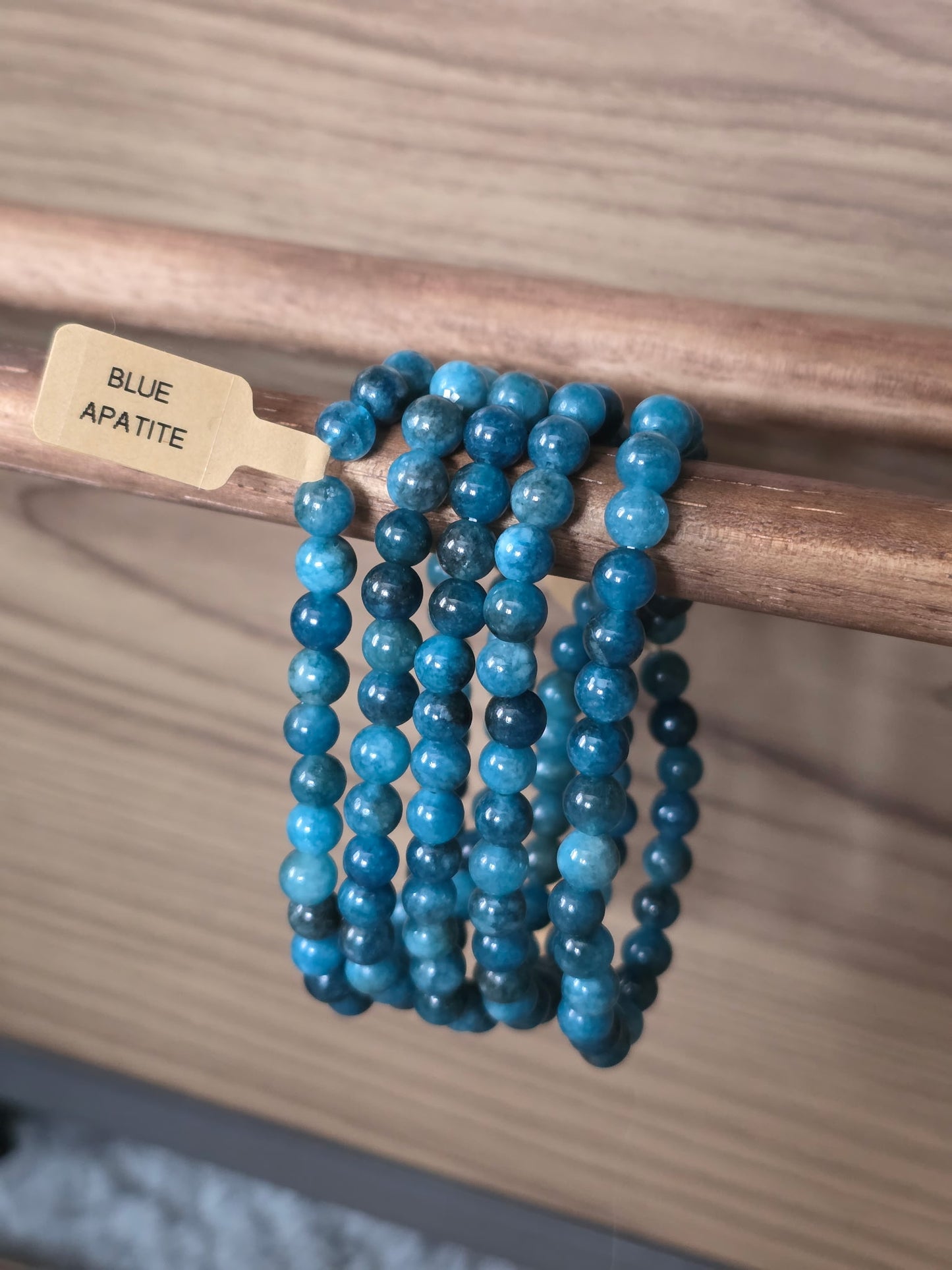 Blue Apatite Bracelet - 6mm
