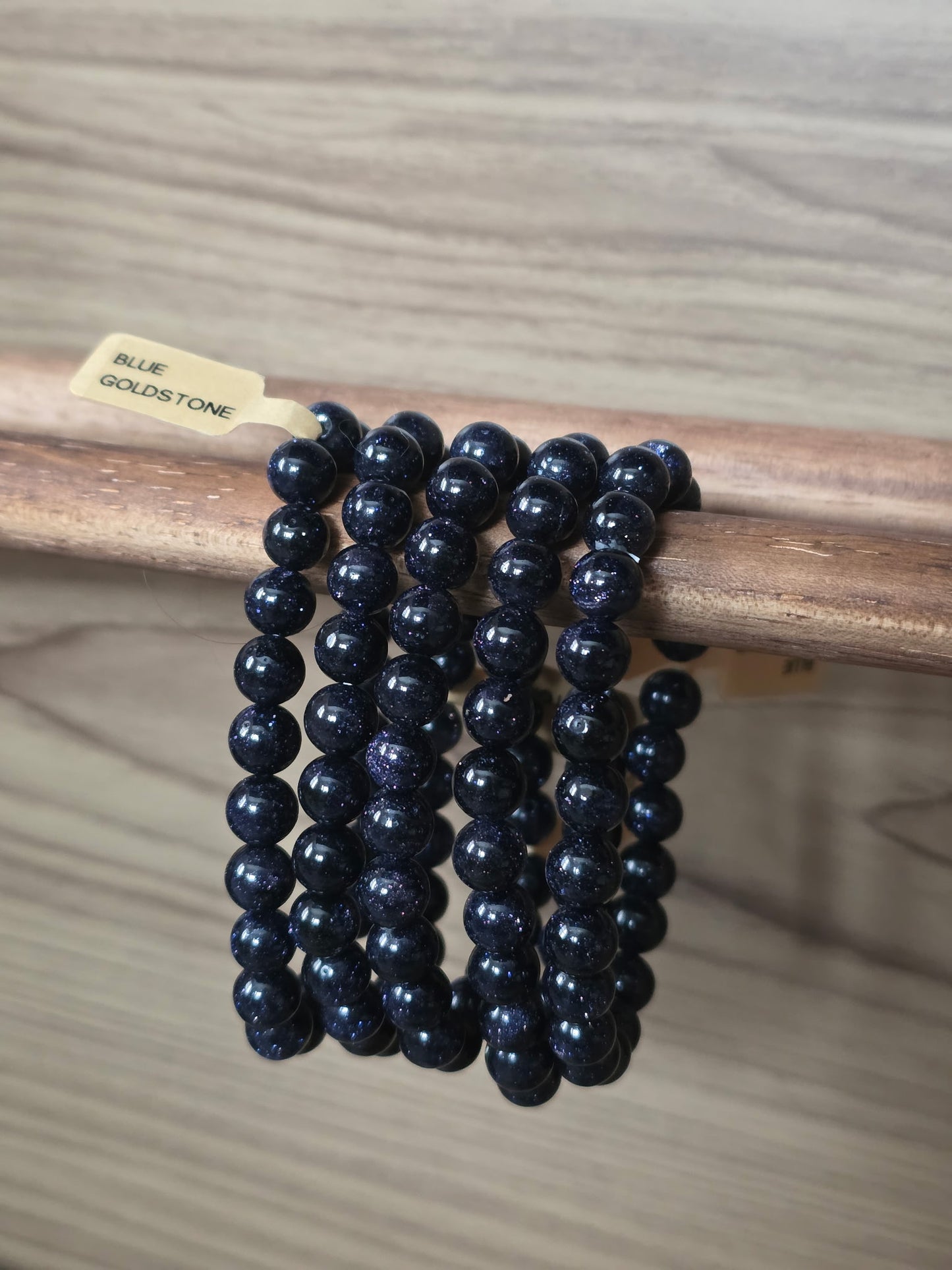 Blue Goldstone Bracelet - 8mm