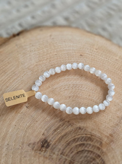 Selenite Bracelet - 6mm