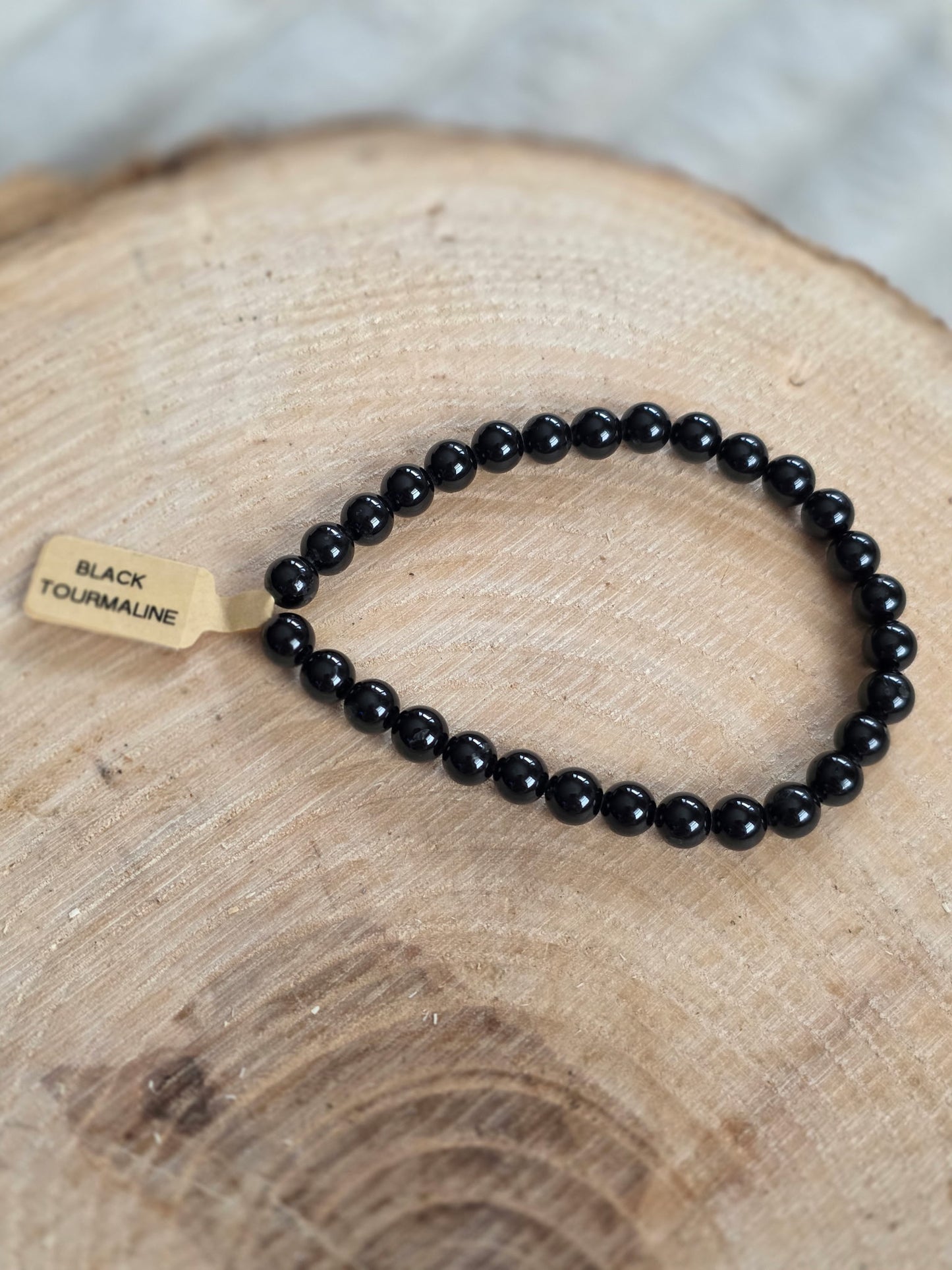 Black Tourmaline Bracelet - 6mm