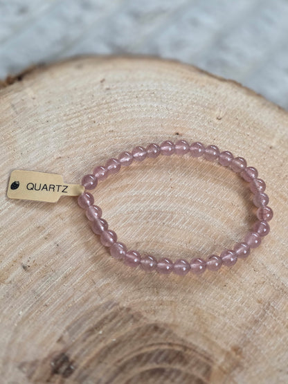 Strawberry Quartz Bracelet - 6mm