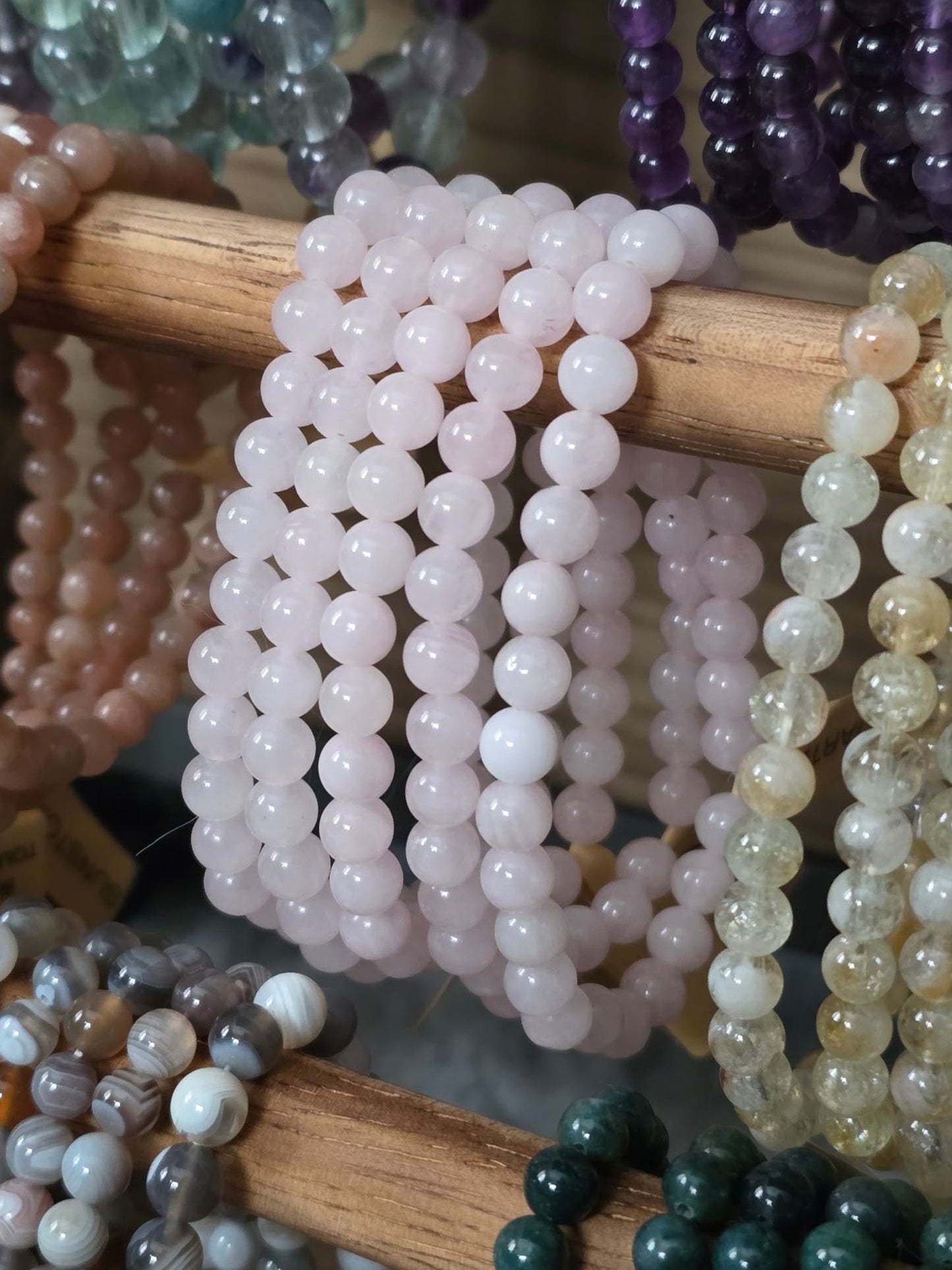 Rose Quartz Bracelet - 6mm
