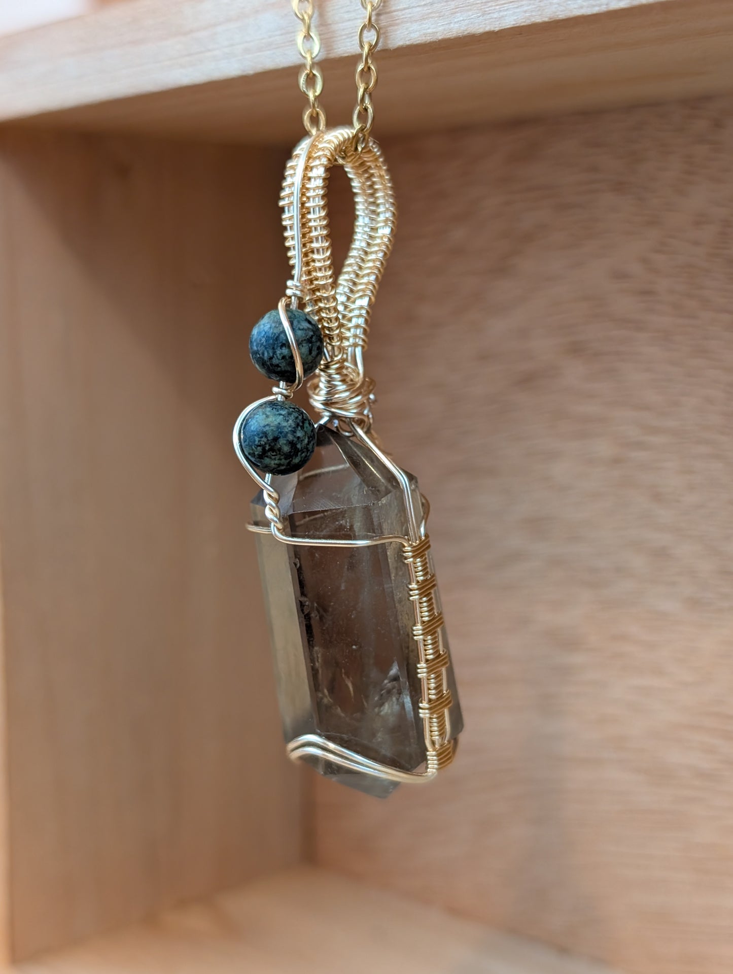 Josie - Smoky Quartz + African Turquoise
