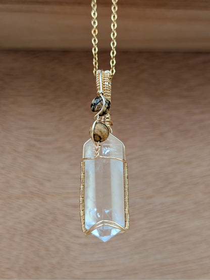 Celeste - Clear Quartz + Yellow Picture Jasper