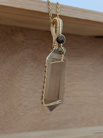 Selena - Smoky Quartz + Yellow Picture Jasper